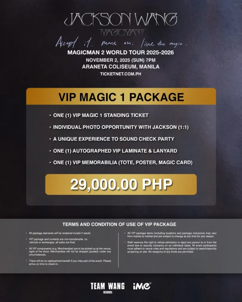Jackson Wang Manila Concert Fan Benefit Magic 1