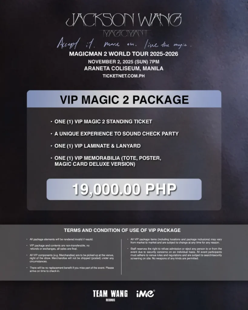 Jackson Wang Manila Concert Fan Benefit Magic 2